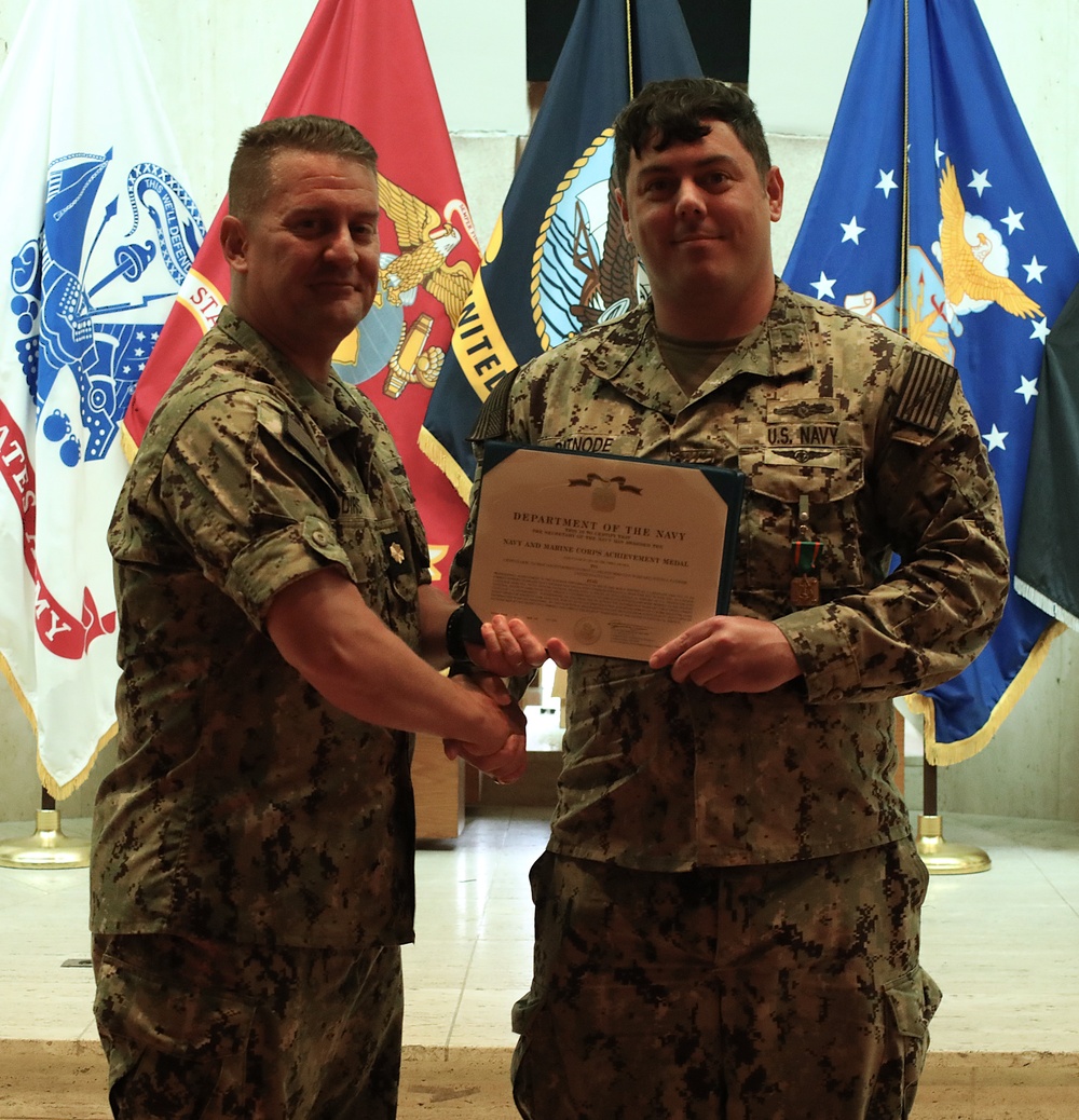 NIOC Pensacola Holds Awards Ceremony for the Month of July