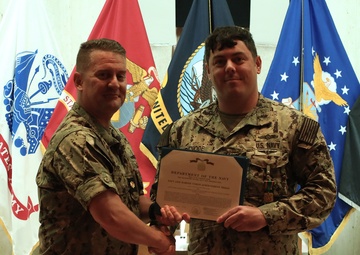 NIOC Pensacola Holds Awards Ceremony for the Month of July