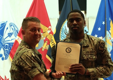 NIOC Pensacola Holds Awards Ceremony for the Month of July