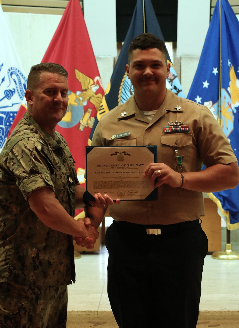 NIOC Pensacola Holds Awards Ceremony for the Month of July
