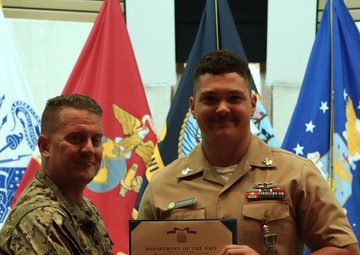 NIOC Pensacola Holds Awards Ceremony for the Month of July