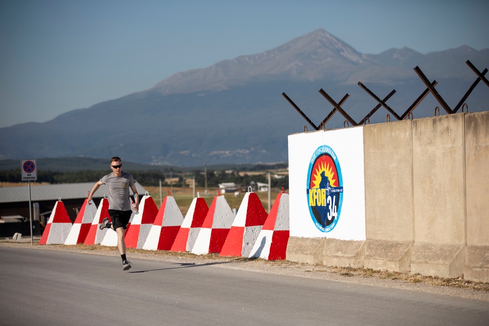 Kosovo Forces 35 Regional Command-East soldiers celebrate Independence Day