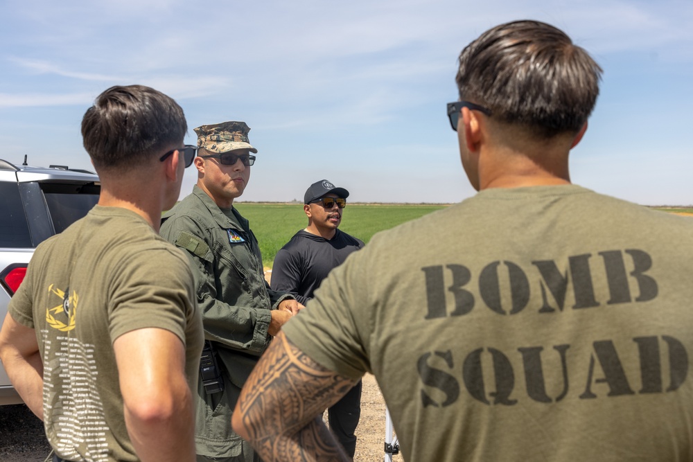 Explosives Ordnance Disposal training exercise