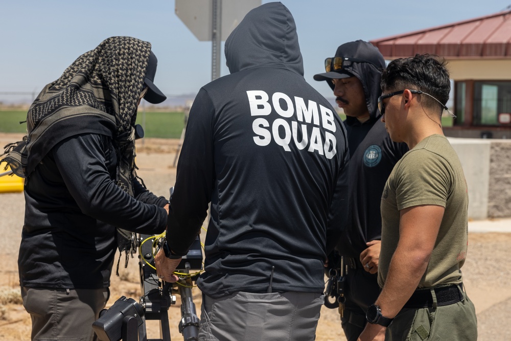 Explosives Ordnance Disposal training exercise
