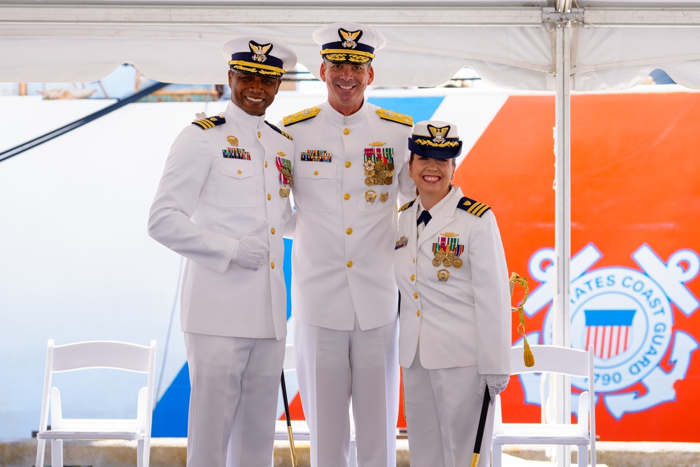 Coast Guard Cutter Campbell holds change-of-command ceremony at Rhode Island home port