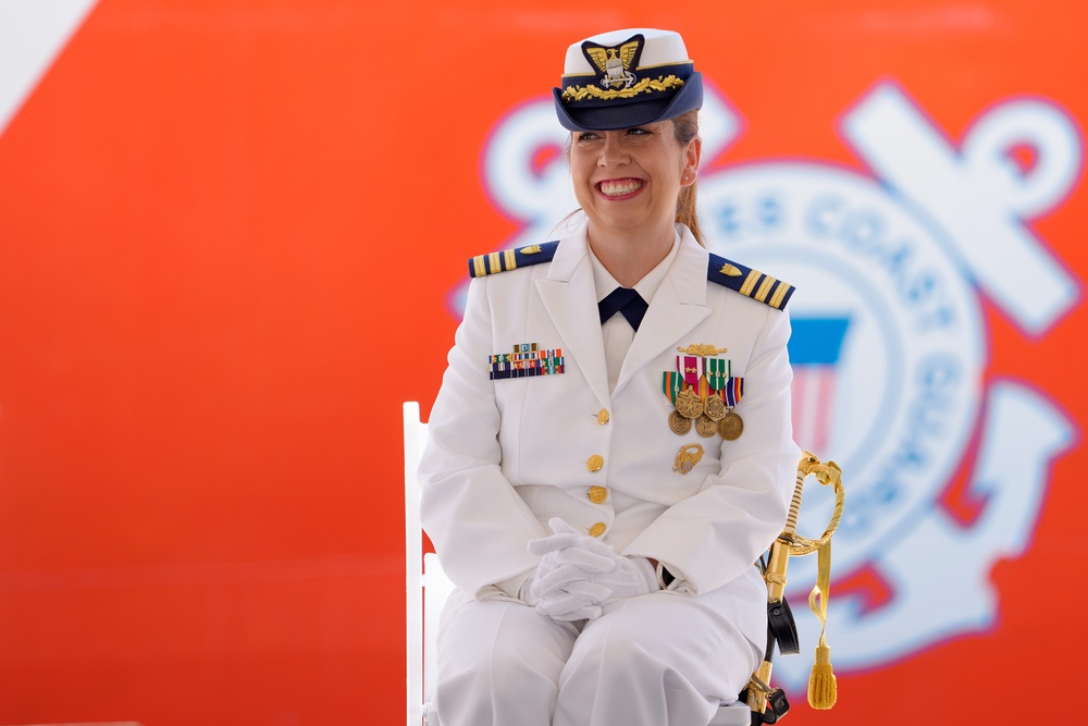 Coast Guard Cutter Campbell holds change-of-command ceremony at Rhode Island home port