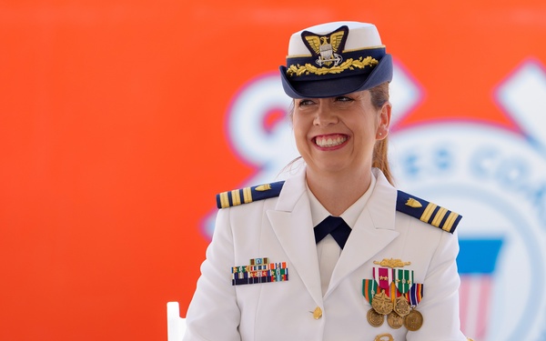 Coast Guard Cutter Campbell holds change-of-command ceremony at Rhode Island home port