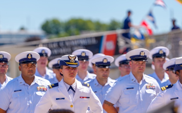 Coast Guard Cutter Campbell holds change-of-command ceremony at Rhode Island home port