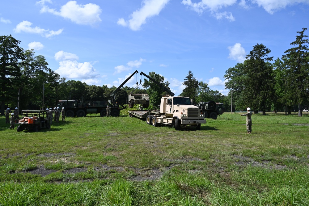 New Jersey National Guard Vehicle Recovery Training