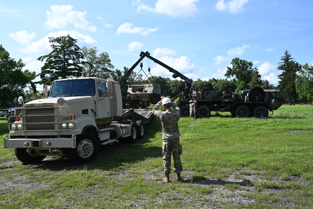 New Jersey National Guard Vehicle Recovery Training