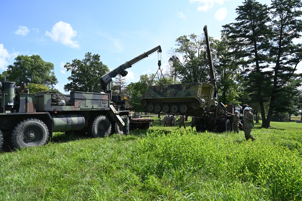 New Jersey National Guard Vehicle Recovery Training