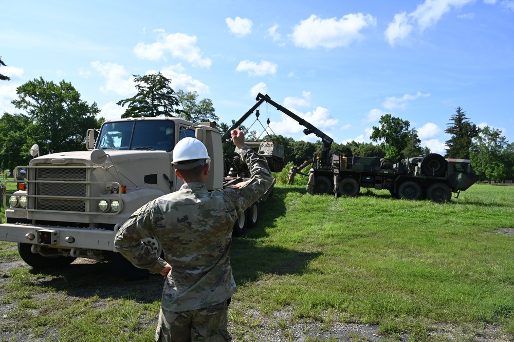 New Jersey National Guard Vehicle Recovery Training