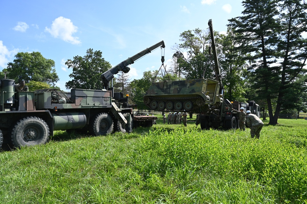New Jersey National Guard Vehicle Recovery Training