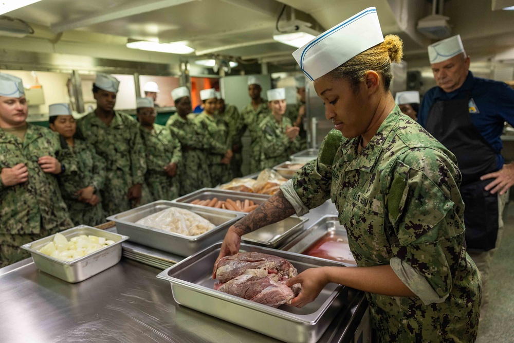 PCU John F. Kennedy Sailors Fire Up Galley Ovens for First Time