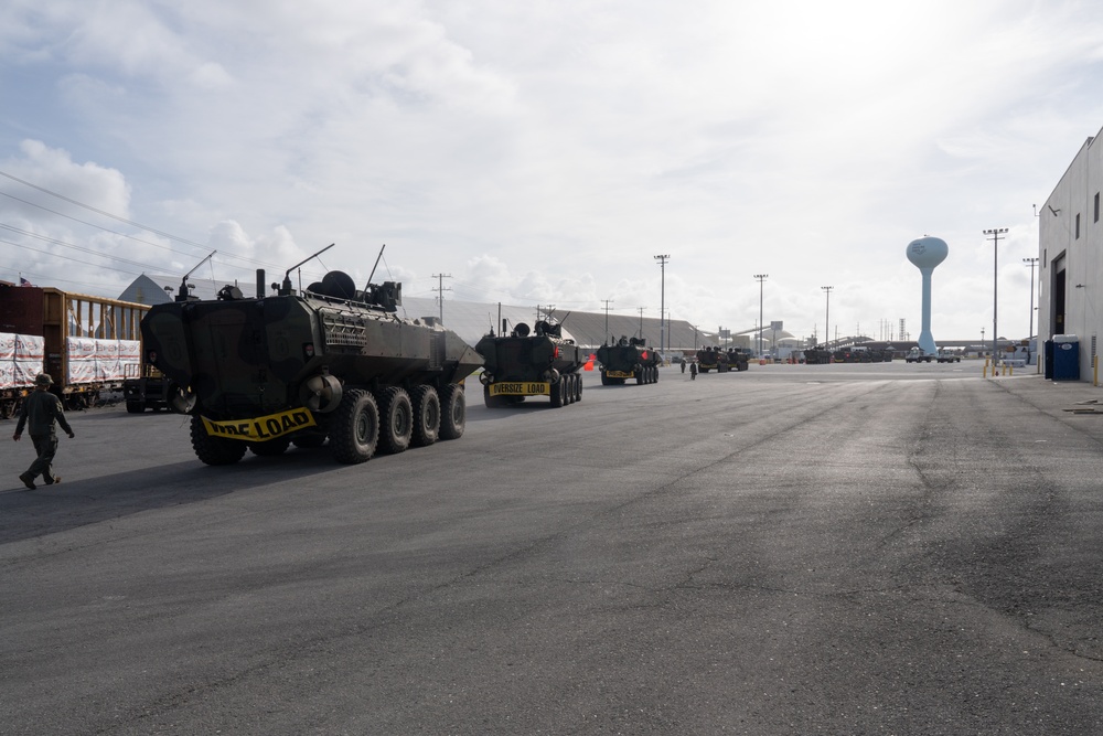 2nd AABN’s convoy from Morehead City after well deck rehearsals