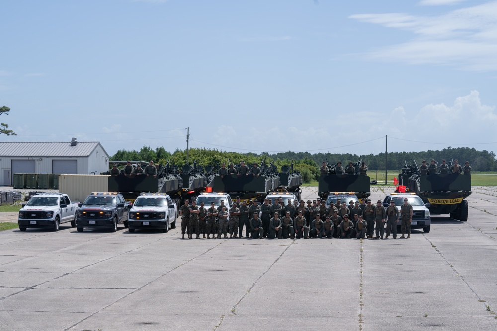 2nd AABN’s convoy from Morehead City after well deck rehearsals