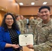 Alanna Simpson presents award to 1LT Philong Nguyen