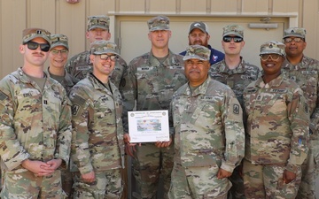 108th Air Defense Artillery Brigade receives Certification of Appreciation