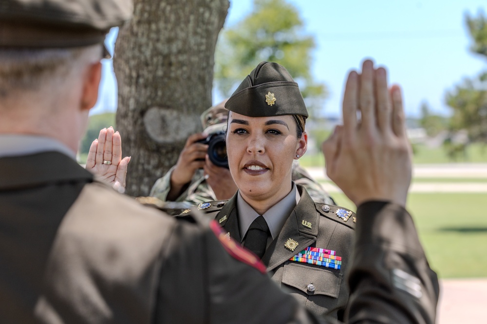 69th Air Defense Artillery Officer promoted to Captain
