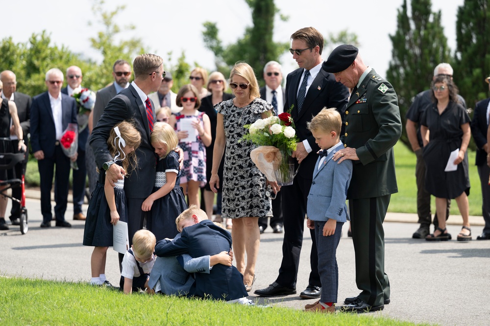Military Funeral Honors with Escort are Conducted for U.S. Army Retired Col. Rose Marie Edinger in Section 75
