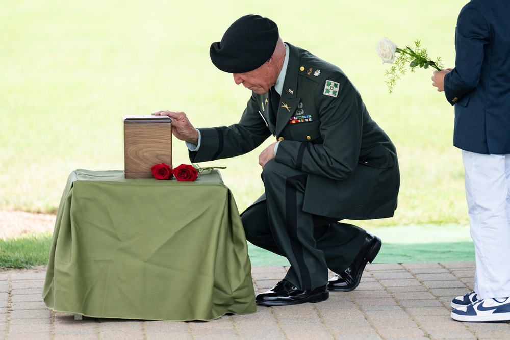 Military Funeral Honors with Escort are Conducted for U.S. Army Retired Col. Rose Marie Edinger in Section 75