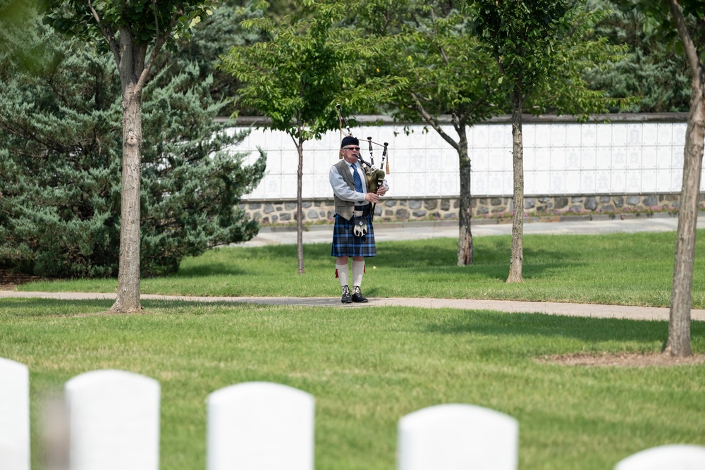 Military Funeral Honors with Escort are Conducted for U.S. Army Retired Col. Rose Marie Edinger in Section 75