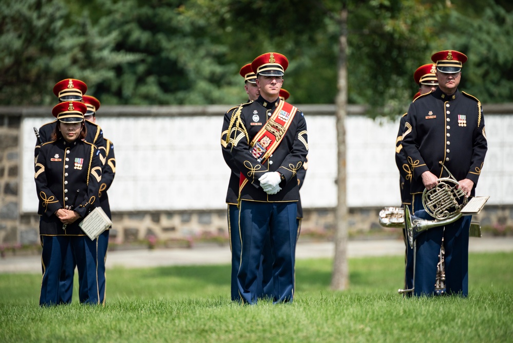 Military Funeral Honors with Escort are Conducted for U.S. Army Retired Col. Rose Marie Edinger in Section 75