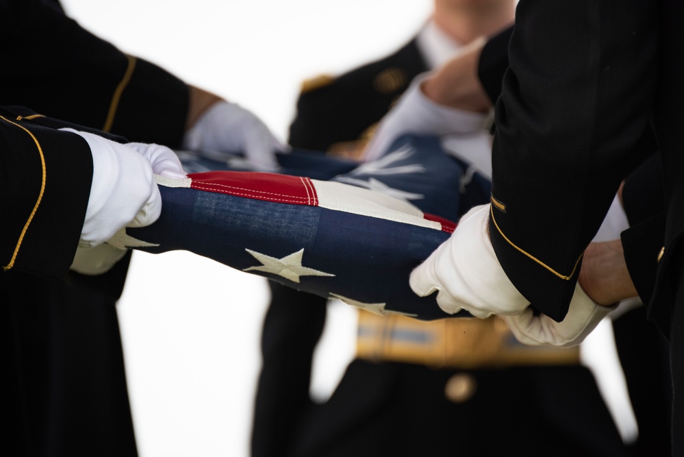 Military Funeral Honors with Escort are Conducted for U.S. Army Retired Col. Rose Marie Edinger in Section 75
