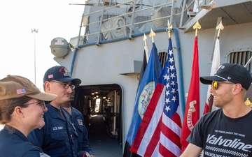 NASCAR Drivers Visit USS Jack H. Lucas