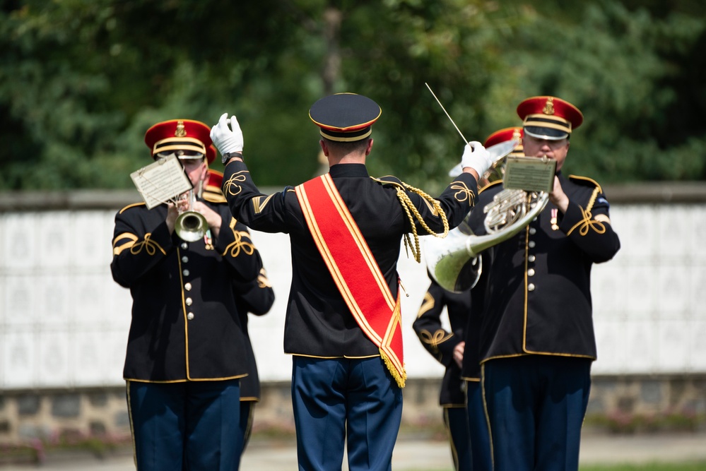 Military Funeral Honors with Escort are Conducted for U.S. Army Retired Col. Rose Marie Edinger in Section 75