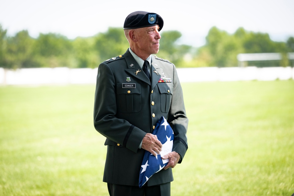 Military Funeral Honors with Escort are Conducted for U.S. Army Retired Col. Rose Marie Edinger in Section 75