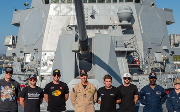 NASCAR Drivers Visit USS Jack H. Lucas