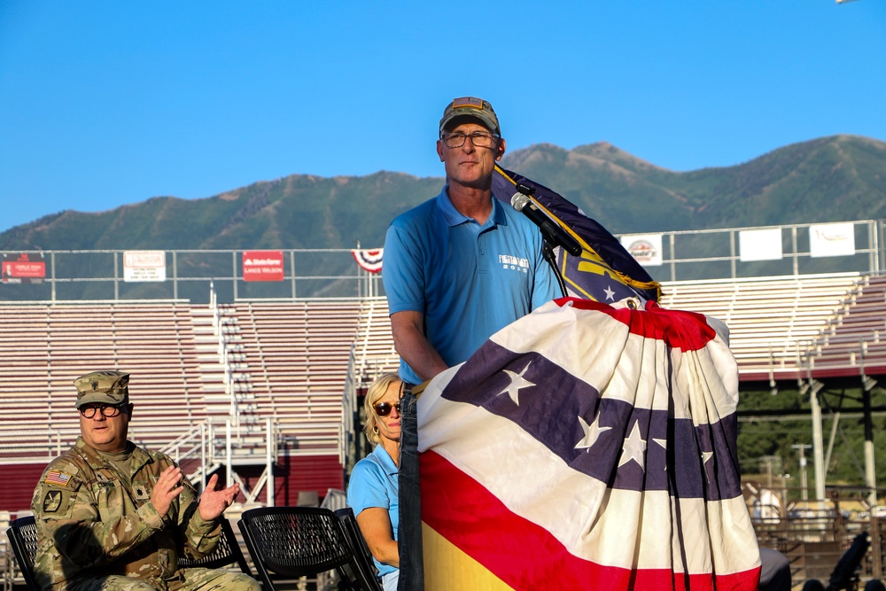 C Battery, 145 Field Artillery Flag Retirement