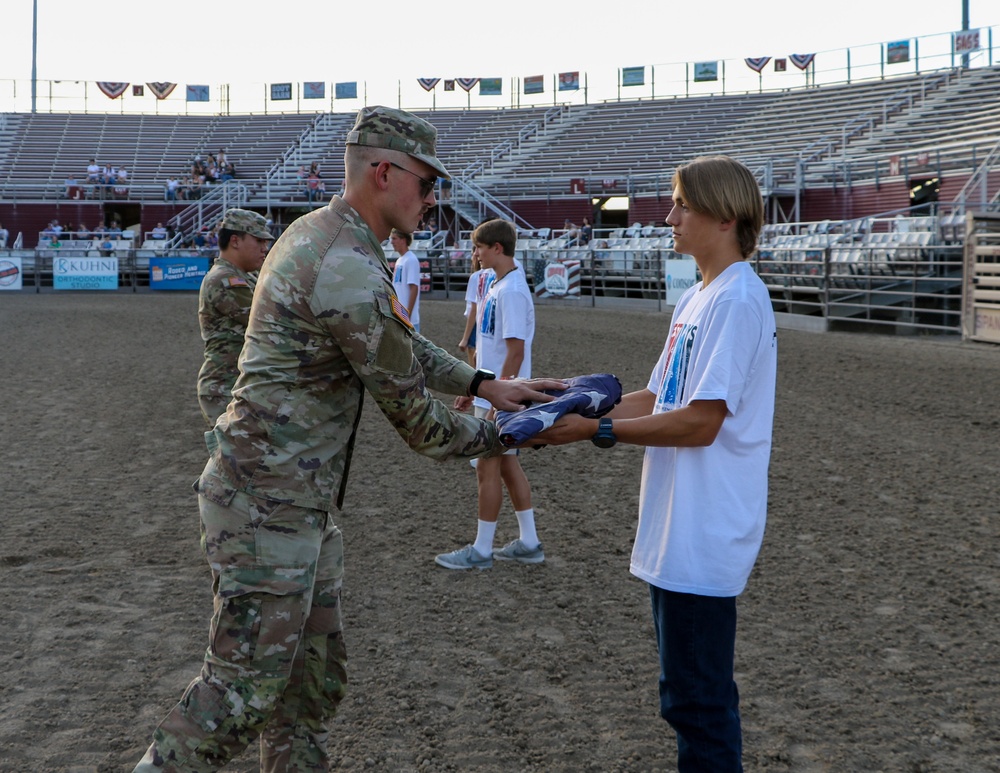 C Battery, 145 Field Artillery Flag Retirement
