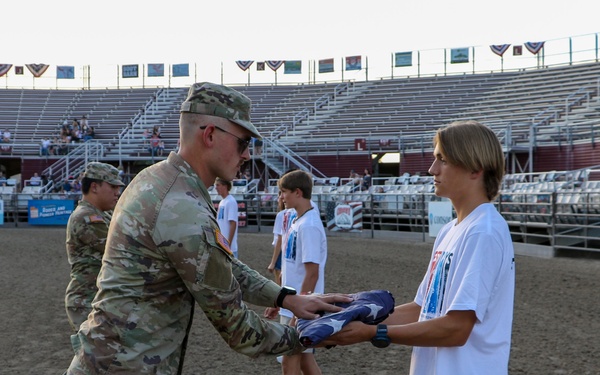 C Battery, 145 Field Artillery Flag Retirement