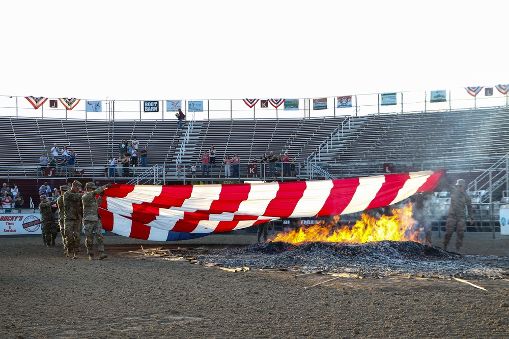 C Battery, 145 Field Artillery Flag Retirement
