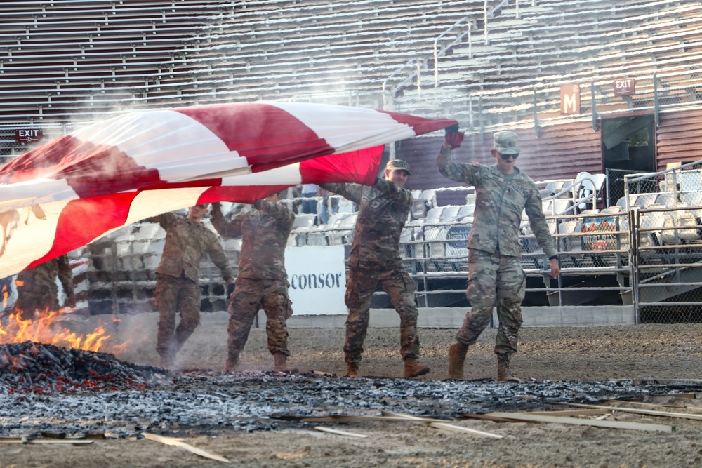 C Battery, 145 Field Artillery Flag Retirement