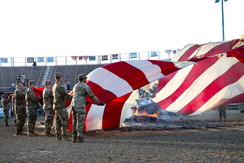 C Battery, 145 Field Artillery Flag Retirement