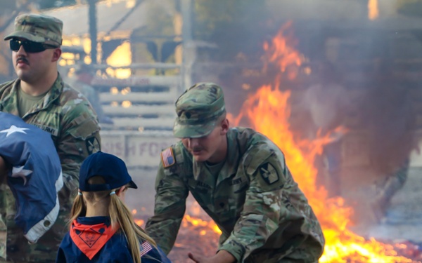 C Battery, 145 Field Artillery Battalion Flag Retirement