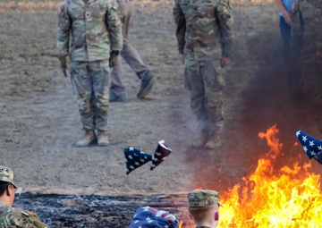 C Battery, 145 Field Artillery Battalion Flag Retirement