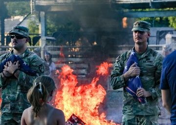 C Battery, 145 Field Artillery Battalion Flag Retirement