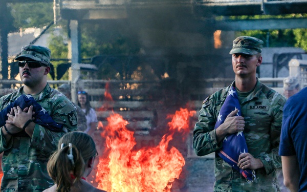 C Battery, 145 Field Artillery Battalion Flag Retirement