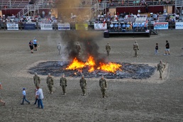 C Battery, 145 Field Artillery Battalion Flag Retirement