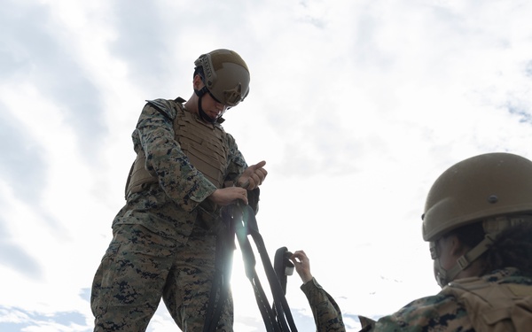 U.S. Marines with HMH-461 and 2nd DSB execute external lifts