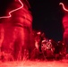 2-146 Field Artillery Regiment fires M777 howitzers at night