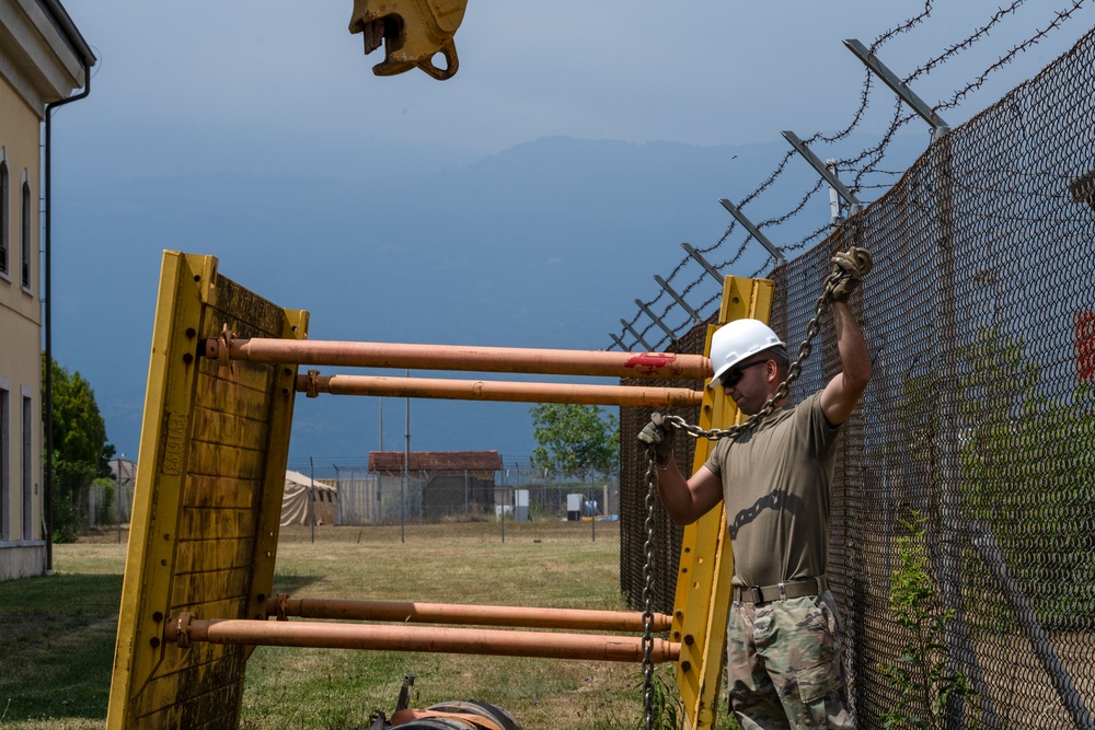 156th CES deployment for training at Aviano Air Base