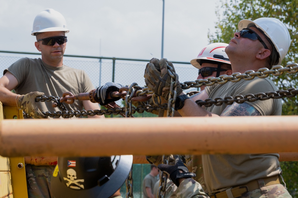 156th CES deployment for training at Aviano Air Base