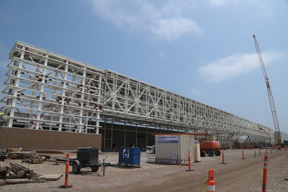 Topping Out Ceremony for Future MCAS Miramar Aircraft Maintenance Hangar