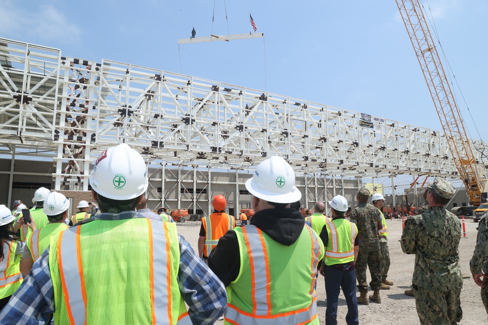 Topping Out Ceremony for Future MCAS Miramar Aircraft Maintenance Hangar
