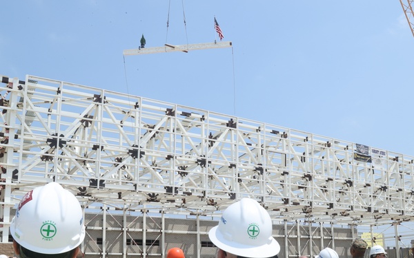 Topping Out Ceremony for Future MCAS Miramar Aircraft Maintenance Hangar